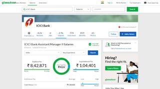 
                            8. ICICI Bank Assistant Manager II Salaries | Glassdoor.co.in