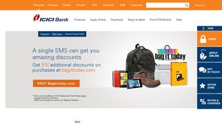 
                            9. ICICI Bank | Bagittoday Offer