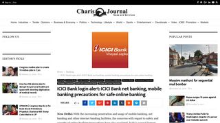 
                            13. ICICI Bank login alert: ICICI Bank net banking, mobile ...