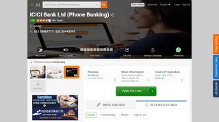 
                            7. ICICI Bank Ltd (Phone Banking) - Banks in Indore - Justdial