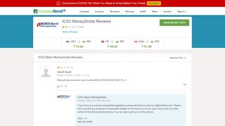 
                            10. ICICI Bank Money2India - Reviews & Ratings - CompareRemit