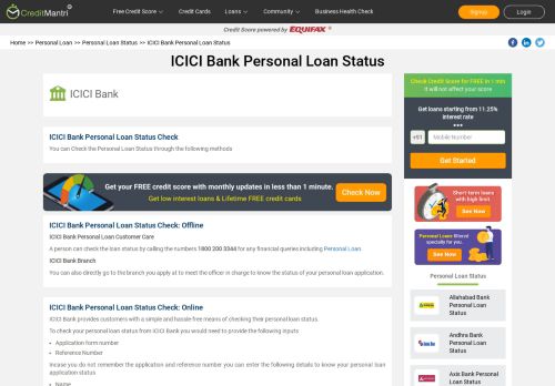 
                            10. ICICI Bank Personal Loan Status - How to Check Personal Loan ...