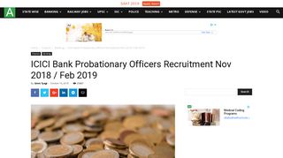 
                            2. ICICI Bank Probationary Officers Recruitment Nov 2018 / Feb 2019 ...