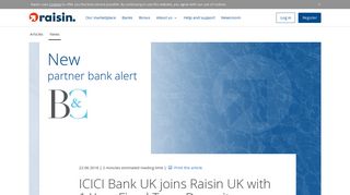 
                            11. ICICI Bank UK joins Raisin UK | Raisin UK Newsroom