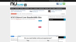 
                            9. ICICI Direct Low Bandwidth Site - NKJ Live