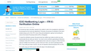 
                            9. ICICI NetBanking Login – ITR E-Verification Online - ClearTax