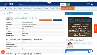 
                            9. ICICI Pru Long Term Equity Fund - (G) - ICICI Prudential Mutual Fund ...