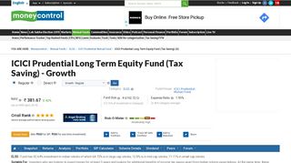 
                            4. ICICI Prudential Long Term Equity Fund (Tax Saving) (G) [347.220 ...
