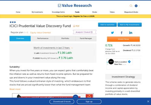 
                            7. ICICI Prudential Value Discovery Fund : Fund Snapshot : ICICI ...