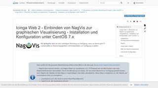 
                            11. Icinga Web 2 - Einbinden von NagVis zur graphischen Visualisierung ...