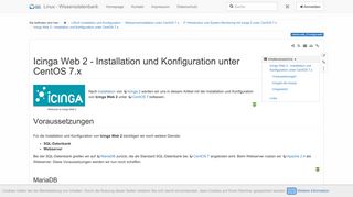 
                            11. Icinga Web 2 - Installation und Konfiguration unter CentOS 7.x [Linux ...