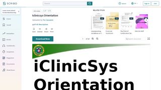 
                            8. Iclinicsys Orientation - Scribd