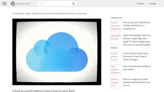 
                            6. iCloud Account Problems? Here's how to solve them - AppleToolBox