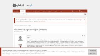 
                            9. ICloud Anmeldung nicht möglich (Windows) | Apfeltalk