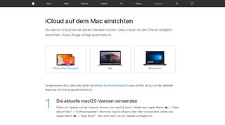 
                            1. iCloud auf dem Mac einrichten - Apple Support