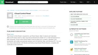 
                            11. iCloud Control Panel - Free download and software reviews - CNET ...