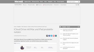 
                            13. iCloud Drive mit Mac und iPad produktiv nutzen - Macwelt