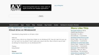 
                            13. iCloud drive on Windows10 | AppleVis