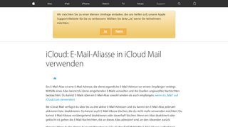 
                            9. iCloud: E-Mail-Aliasse in iCloud Mail verwenden - Apple Support