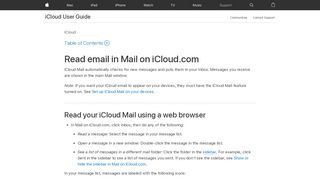 
                            3. iCloud: E-Mails in iCloud Mail lesen - Apple Support