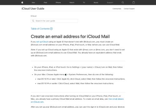 
                            4. iCloud: Eine iCloud Mail-E‑Mail-Adresse einrichten - Apple Support
