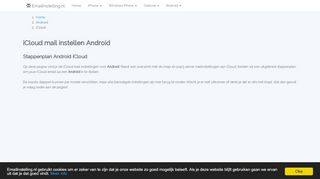 
                            2. iCloud email instellen Android | Email instellingen