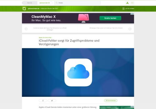 
                            6. iCloud-Fehler sorgt für Zugriffsprobleme und Verzögerungen › iphone ...