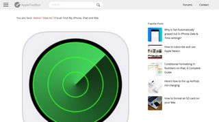 
                            12. iCloud: Find My iPhone, iPad and Mac - AppleToolBox
