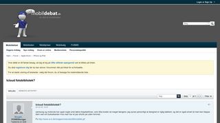 
                            11. Icloud fotobibliotek? - Mobildebat.dk