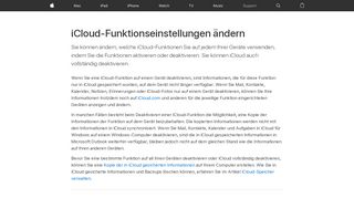 
                            3. iCloud-Funktionseinstellungen ändern - Apple Support