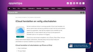 
                            3. iCloud herstellen of veilig uitschakelen op iPhone, iPad, Mac - appletips