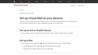 
                            2. iCloud: iCloud Mail op je apparaten instellen - Apple Support