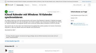 
                            10. iCloud Kalender mit Windows 10 Kalender synchronisieren ...