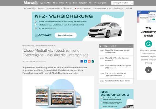 
                            11. iCloud-Mediathek, Fotostream und Fotofreigabe – das sind die ...