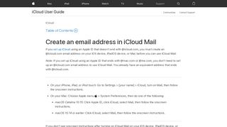 
                            2. iCloud: Настройка адреса электронной почты в приложении Почта ...