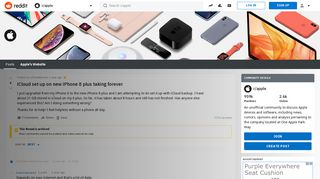 
                            4. iCloud set up on new iPhone 8 plus taking forever : apple - Reddit