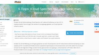 
                            11. iCloud Speicher voll – 6 Tipps für Speicher leeren - iMobie