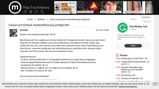 
                            5. iCloud und Outlook Authentifizierung schlägt fehl | Software ...