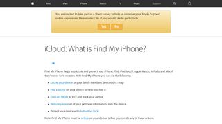 
                            12. iCloud: What is Find My iPhone? - Apple Support