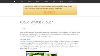 
                            13. iCloud: What is iCloud? - Apple Support