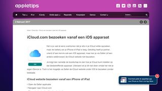 
                            6. iCloud.com bezoeken in iOS via een iPhone, iPad of iPod Touch ...