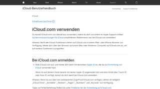 
                            4. iCloud.com verwenden - Apple Support