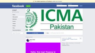 
                            4. ICMAP Public Group | Facebook