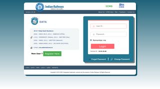 
                            2. ICMS-DATA, Powered By CRIS - Indian Railways