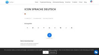 
                            2. Icon Sprache Deutsch - TimeTrack App - Projektzeiterfassung