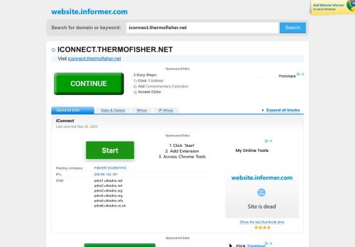 
                            13. iconnect.thermofisher.net at Website Informer. iConnect. Visit IConnect ...