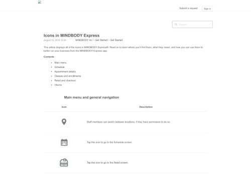 
                            11. Icons in MINDBODY Express – MINDBODY Inc