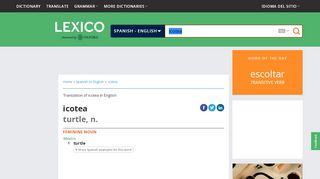 
                            10. icotea | Spanish to English Translation - Oxford Dictionaries