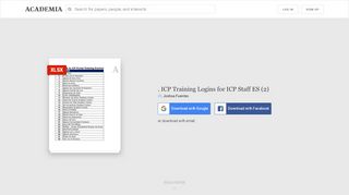 
                            2. . ICP Training Logins for ICP Staff ES (2) | Joshua Fuentes - Academia ...