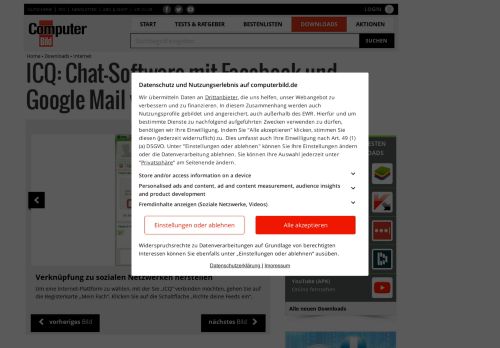 
                            5. ICQ: Chat-Software mit Facebook und Google Mail verbinden ...